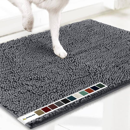 Muddy Mat Shown on TV – Super Absorbent Microfiber Dog Door Mat for Muddy Paws, Non-Slip Washable Pet Rug, Quick Dry Chenille Entryway Carpet, Machine Washable Indoor Outdoor Mat