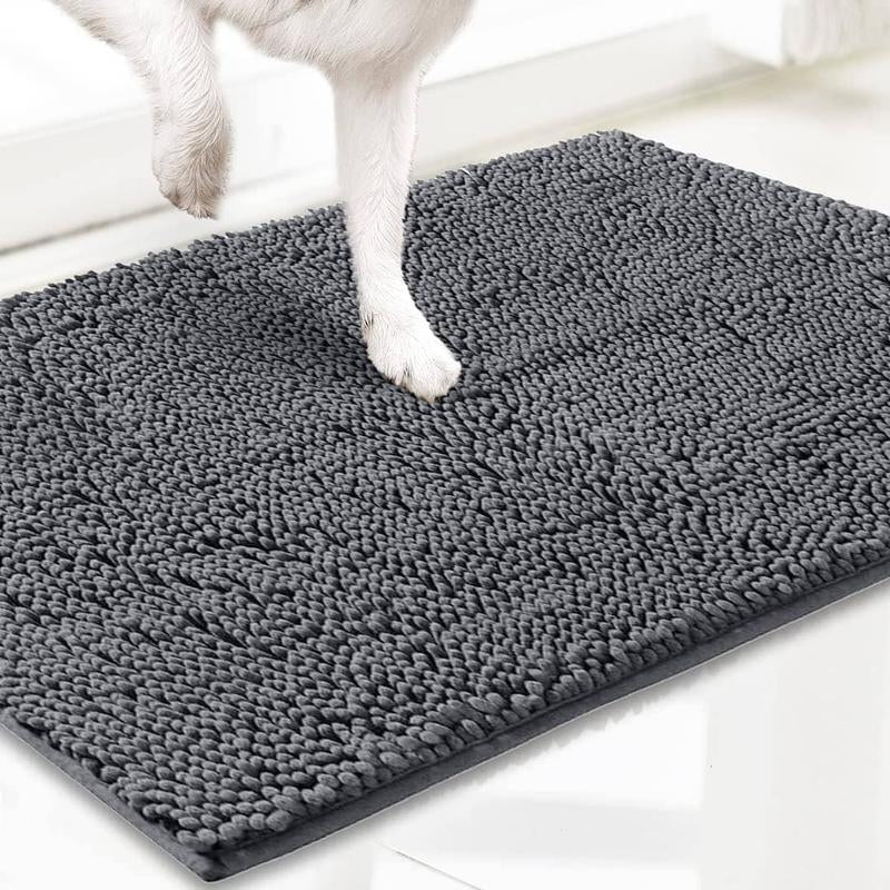 Muddy Mat Shown on TV – Super Absorbent Microfiber Dog Door Mat for Muddy Paws, Non-Slip Washable Pet Rug, Quick Dry Chenille Entryway Carpet, Machine Washable Indoor Outdoor Mat