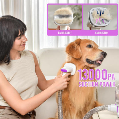 【Geoorood】Dog Grooming Vacuum Kit, Pet Grooming Vacuum with Clipper Nail Grinder, 2.5L Dust Cup Dog Deshedding Vacuum Brush with 4-6 Pet Grooming Tools for Shedding Pet Hair, Professional Pet Grooming Vacuum Kit#Septemberrestock#Fallfreshness