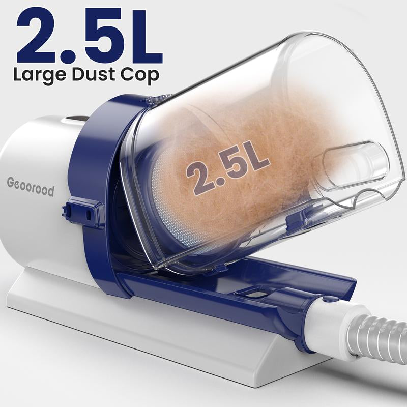 【Geoorood】Dog Grooming Vacuum Kit, Pet Grooming Vacuum with Clipper Nail Grinder, 2.5L Dust Cup Dog Deshedding Vacuum Brush with 4-6 Pet Grooming Tools for Shedding Pet Hair, Professional Pet Grooming Vacuum Kit#Septemberrestock#Fallfreshness