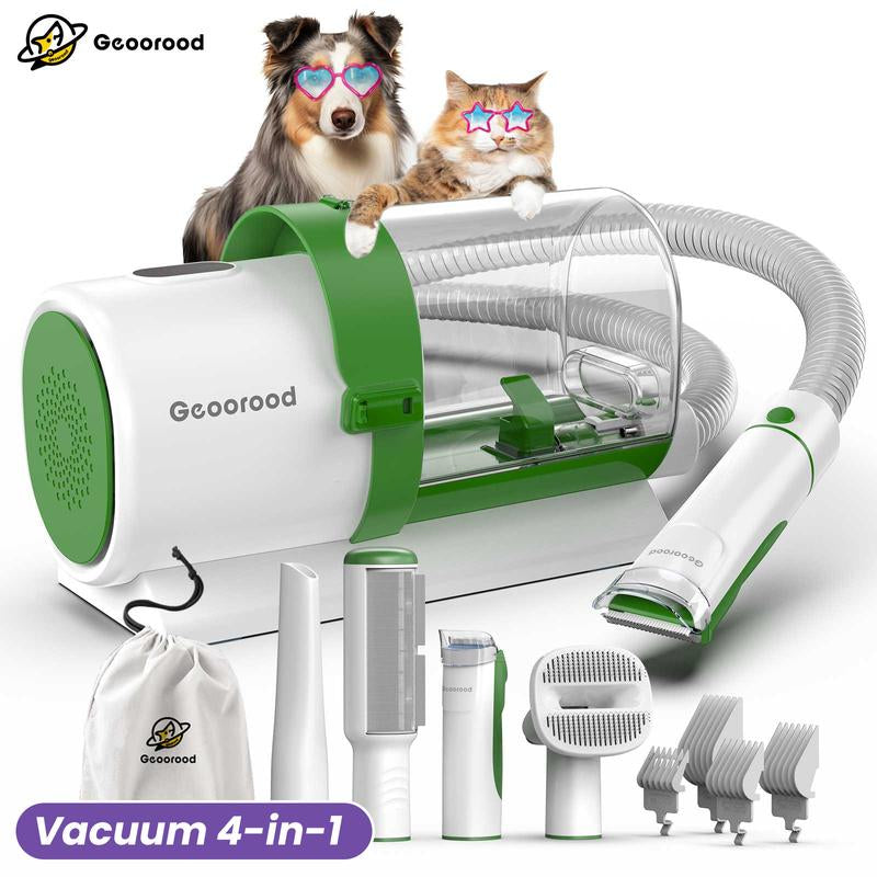 【Geoorood】Dog Grooming Vacuum Kit, Pet Grooming Vacuum with Clipper Nail Grinder, 2.5L Dust Cup Dog Deshedding Vacuum Brush with 4-6 Pet Grooming Tools for Shedding Pet Hair, Professional Pet Grooming Vacuum Kit#Septemberrestock#Fallfreshness
