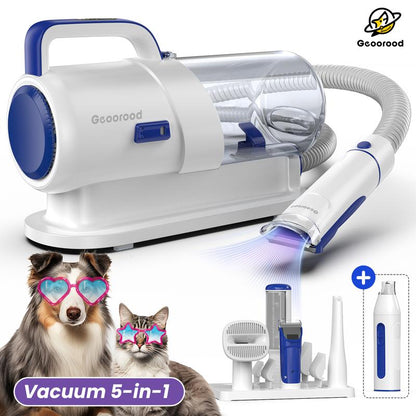 【Geoorood】Dog Grooming Vacuum Kit, Pet Grooming Vacuum with Clipper Nail Grinder, 2.5L Dust Cup Dog Deshedding Vacuum Brush with 4-6 Pet Grooming Tools for Shedding Pet Hair, Professional Pet Grooming Vacuum Kit#Septemberrestock#Fallfreshness
