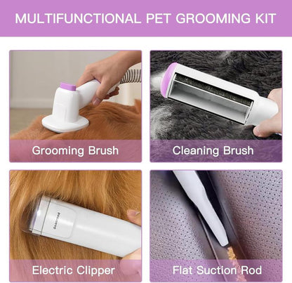 【Geoorood】Dog Grooming Vacuum Kit, Pet Grooming Vacuum with Clipper Nail Grinder, 2.5L Dust Cup Dog Deshedding Vacuum Brush with 4-6 Pet Grooming Tools for Shedding Pet Hair, Professional Pet Grooming Vacuum Kit#Septemberrestock#Fallfreshness